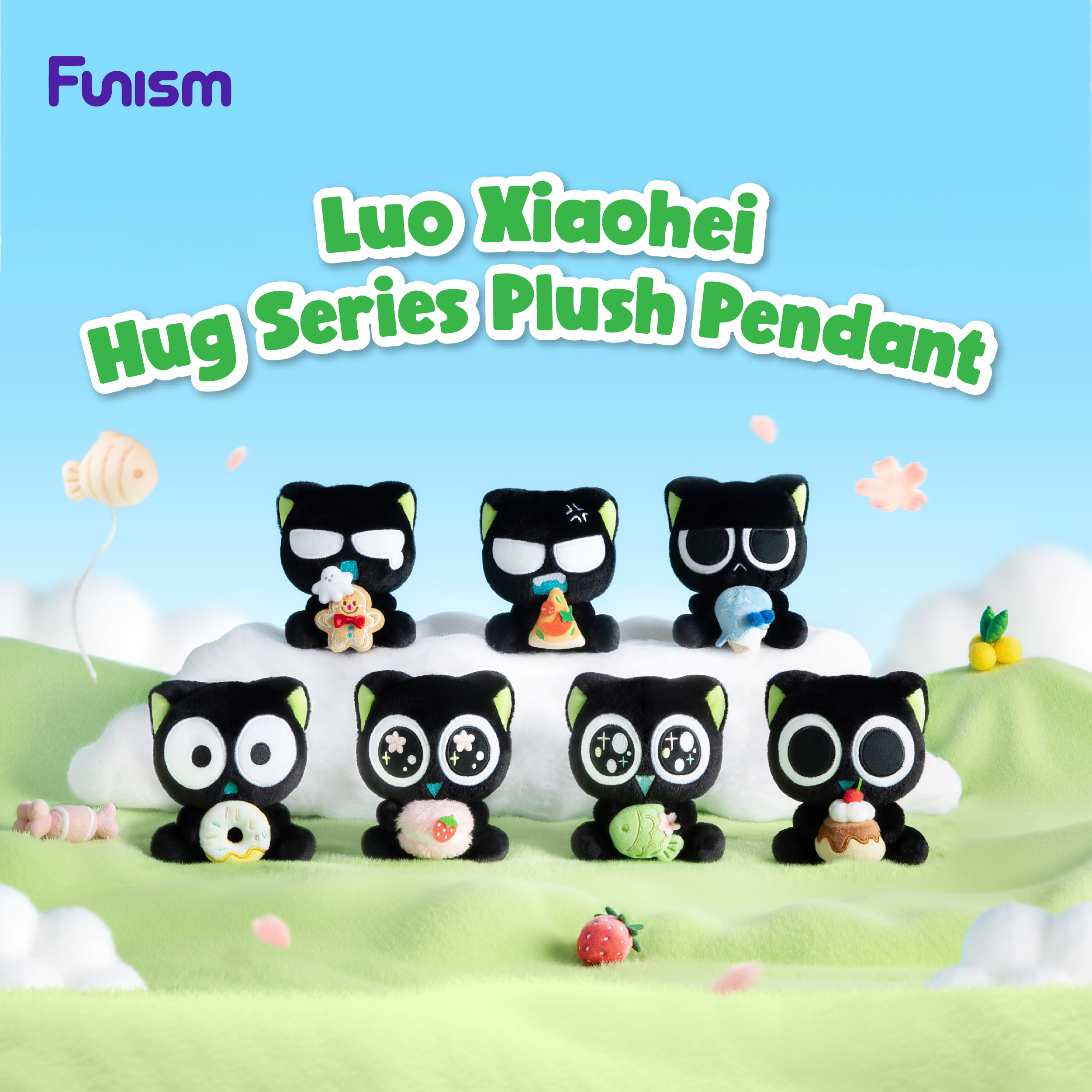 Luo Xiaohei Hug Series Plush Pendant